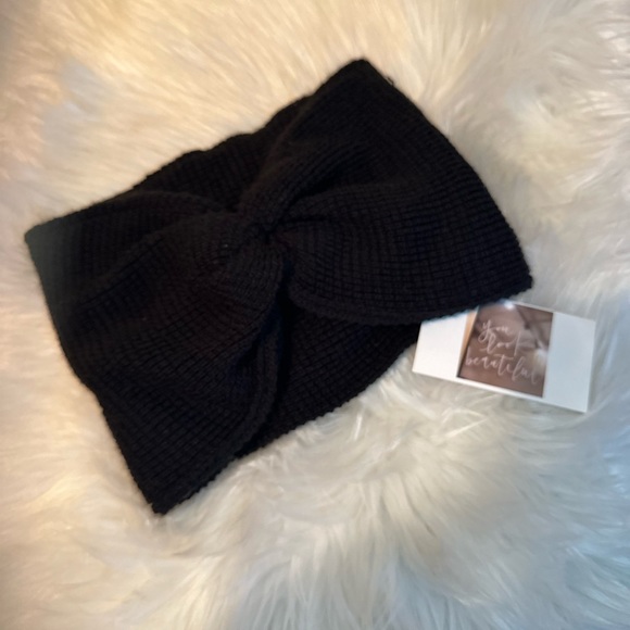 🆕KEEP ME WARM & COZY THICK KNIT HEADBAND•MIDNIGHT BLACK•NWT - Picture 6 of 11
